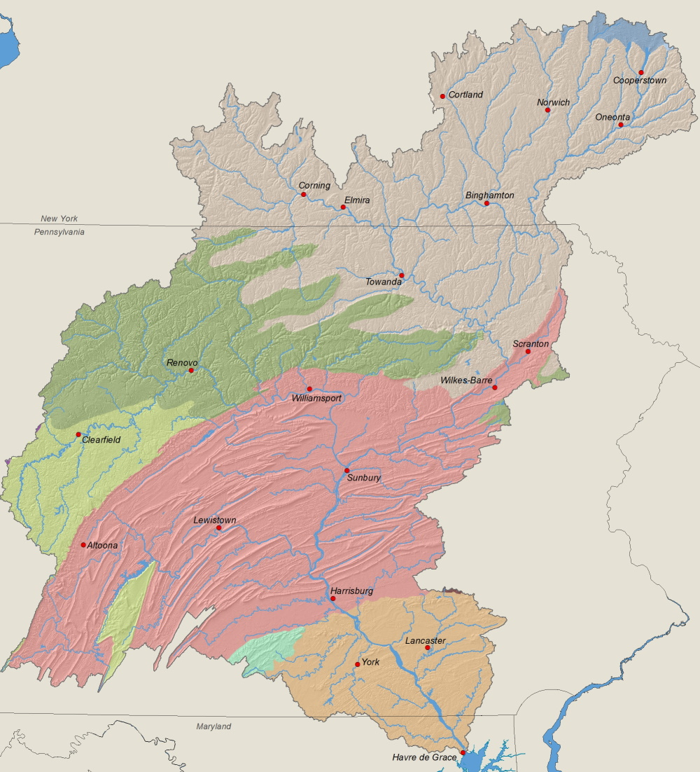 Level III Ecoregions of the Susquehanna River Basin