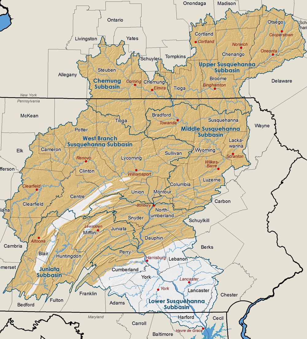 Natural Gas Shales in the Susquehanna River Basin